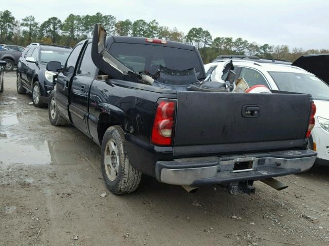 2GCEC13T451357427 - 2005 CHEVROLET SILVERADO BLACK photo 3