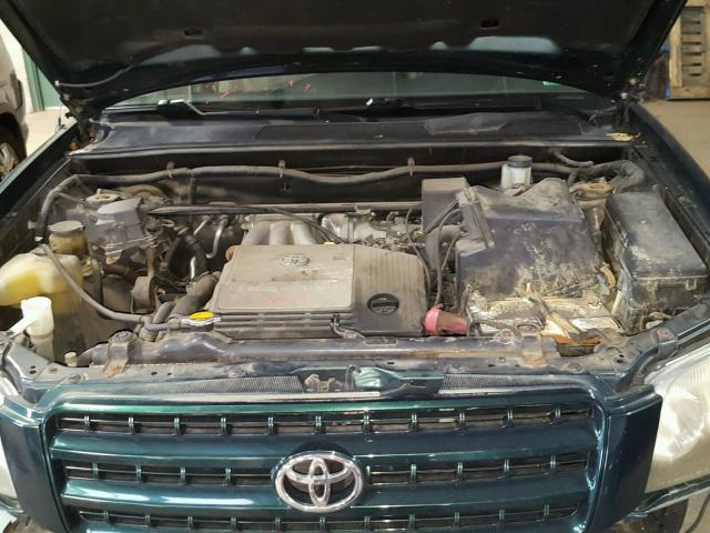 JTEHF21A210010546 - 2001 TOYOTA HIGHLANDER GREEN photo 7