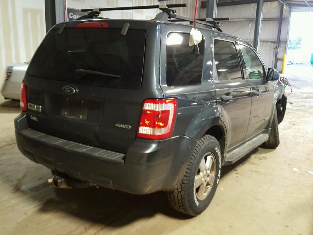 1FMCU93178KA77096 - 2008 FORD ESCAPE XLT CHARCOAL photo 4