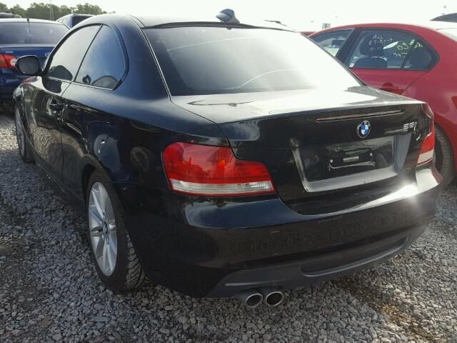 WBAUP7C51AVF07765 - 2010 BMW 128 I BLACK photo 3