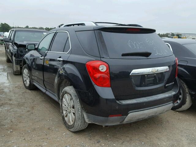 2CNALFEW9A6271266 - 2010 CHEVROLET EQUINOX LT BLACK photo 3