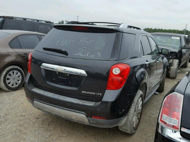 2CNALFEW9A6271266 - 2010 CHEVROLET EQUINOX LT BLACK photo 4