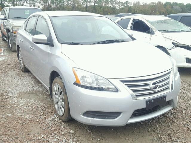 1N4AB7AP2EN854880 - 2014 NISSAN SENTRA S SILVER photo 1