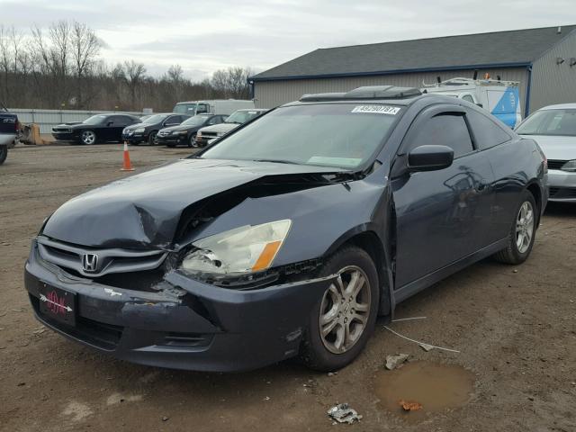 1HGCM72797A023903 - 2007 HONDA ACCORD EX CHARCOAL photo 2