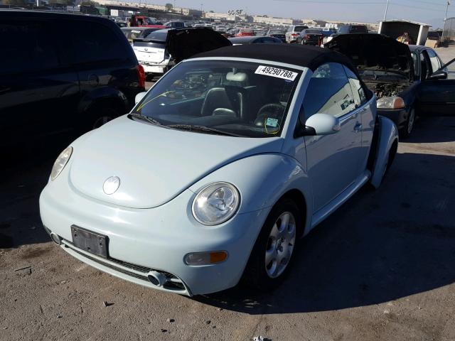 3VWCK21Y23M325903 - 2003 VOLKSWAGEN NEW BEETLE 蓝色 照片 2
