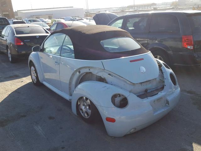 3VWCK21Y23M325903 - 2003 VOLKSWAGEN NEW BEETLE 蓝色 照片 3