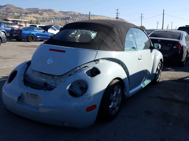 3VWCK21Y23M325903 - 2003 VOLKSWAGEN NEW BEETLE 蓝色 照片 4