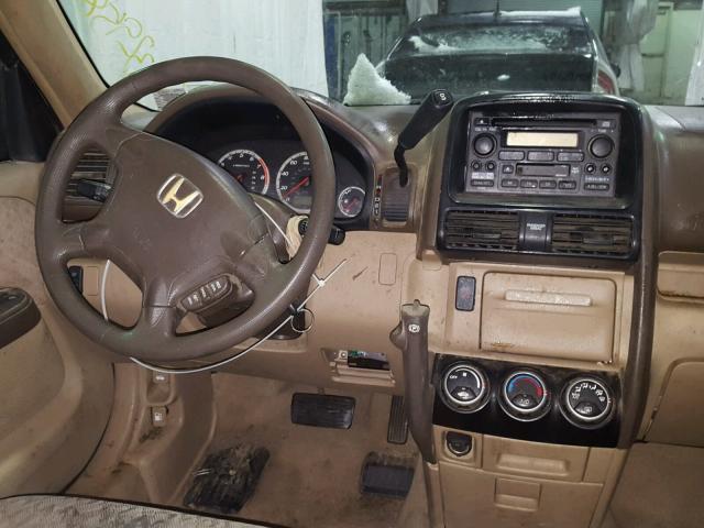 JHLRD78576C039585 - 2006 HONDA CR-V LX TAN photo 9