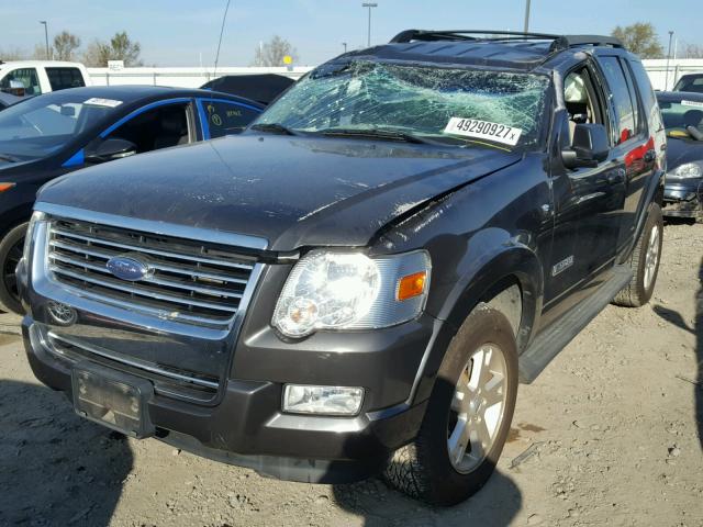 1FMEU73807UB61130 - 2007 FORD EXPLORER X BLACK photo 2