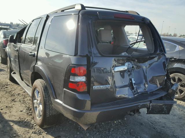 1FMEU73807UB61130 - 2007 FORD EXPLORER X BLACK photo 3