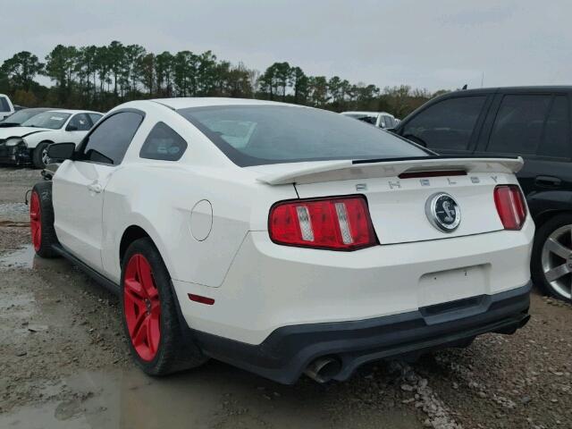 1ZVBP8JS4A5148849 - 2010 FORD MUSTANG SH WHITE photo 3