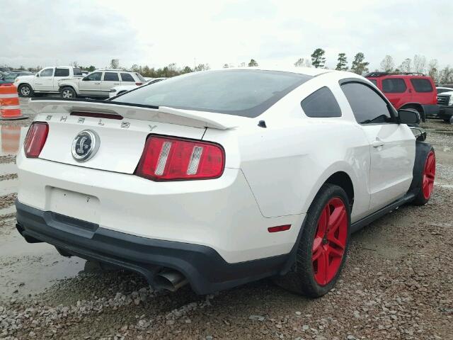 1ZVBP8JS4A5148849 - 2010 FORD MUSTANG SH WHITE photo 4