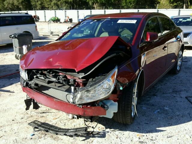 1G4GC5EG4AF229641 - 2010 BUICK LACROSSE C BURGUNDY photo 2