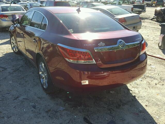 1G4GC5EG4AF229641 - 2010 BUICK LACROSSE C BURGUNDY photo 3