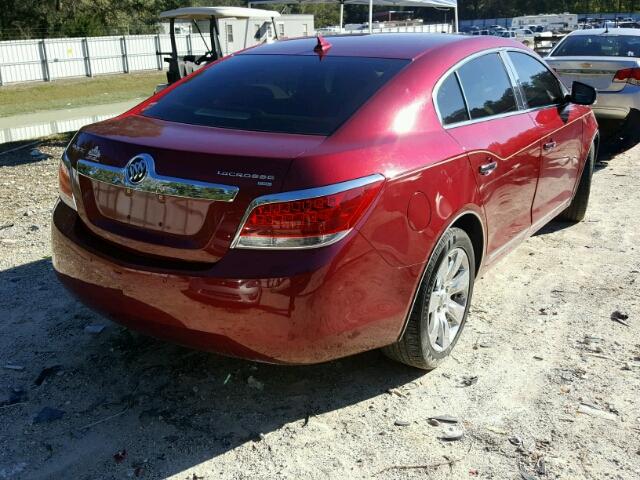 1G4GC5EG4AF229641 - 2010 BUICK LACROSSE C BURGUNDY photo 4