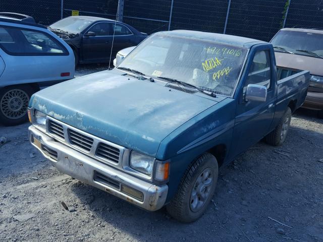 1N6SD11S0TC344317 - 1996 NISSAN TRUCK BASE GREEN photo 2