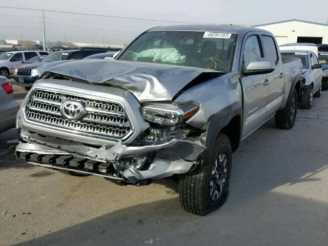 3TMDZ5BN3HM034018 - 2017 TOYOTA TACOMA DOU SILVER photo 2