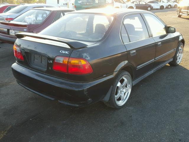 2HGEJ6677XH500609 - 1999 HONDA CIVIC LX BLACK photo 4