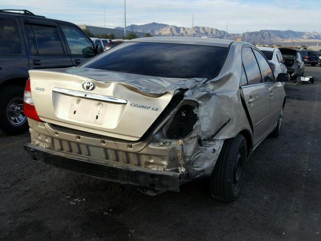 4T1BE32K74U938260 - 2004 TOYOTA CAMRY LE თაფლისფერი ფოტო 4