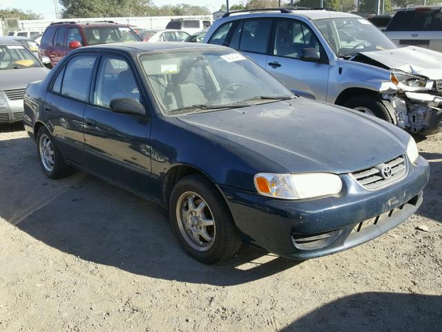 1NXBR12E71Z516701 - 2001 TOYOTA COROLLA CE BLUE photo 1