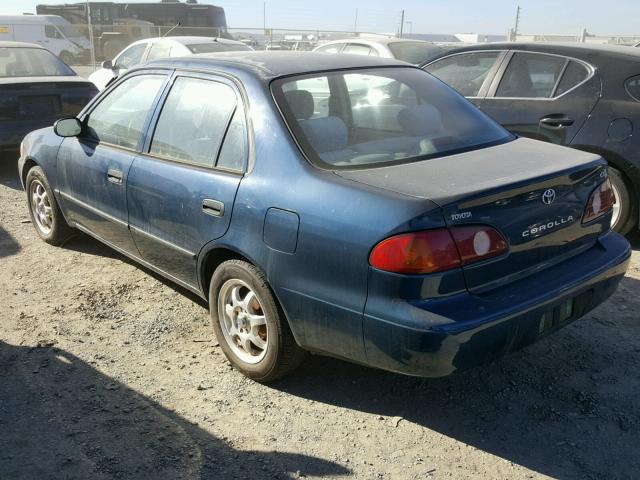 1NXBR12E71Z516701 - 2001 TOYOTA COROLLA CE BLUE photo 3