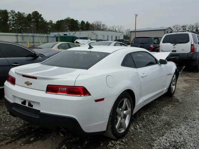 2G1FB1E35E9200679 - 2014 CHEVROLET CAMARO LT WHITE photo 4