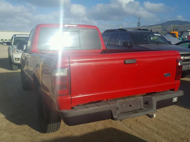 1FTYR10DX2TA54280 - 2002 FORD RANGER RED photo 3