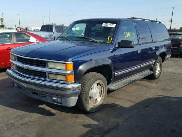 3GNFK16R1VG187565 - 1997 CHEVROLET SUBURBAN K BLUE photo 2