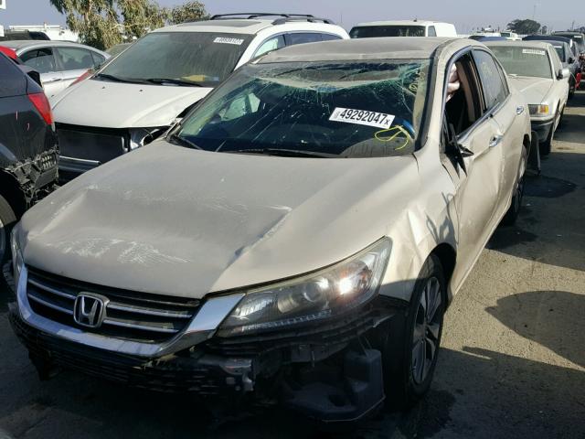 1HGCR2F39DA160086 - 2013 HONDA ACCORD LX SILVER photo 2