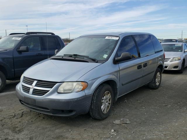 1D4GP25B86B730030 - 2006 DODGE CARAVAN SE BLUE photo 2