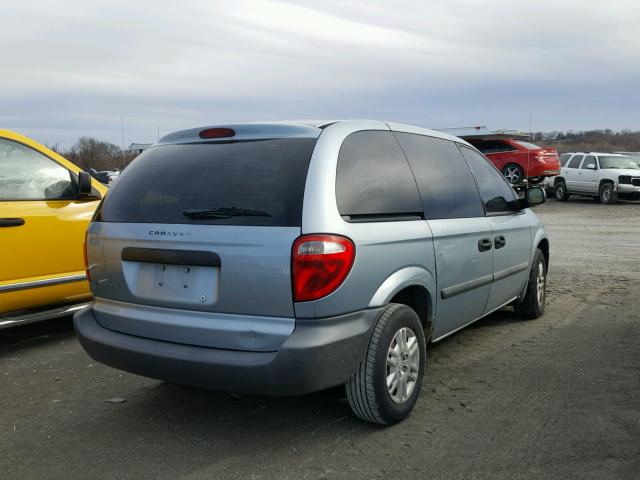 1D4GP25B86B730030 - 2006 DODGE CARAVAN SE BLUE photo 4