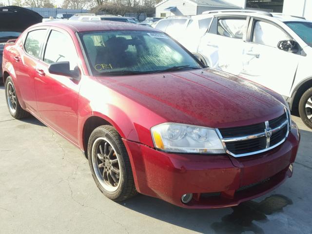 1B3LC56B19N500423 - 2009 DODGE AVENGER SX RED photo 1