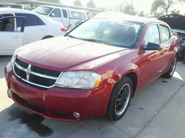 1B3LC56B19N500423 - 2009 DODGE AVENGER SX RED photo 2