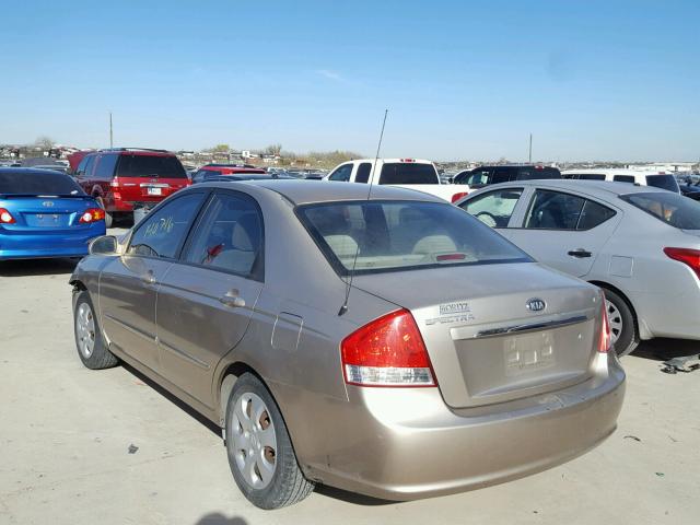 KNAFE121275378290 - 2007 KIA SPECTRA EX GOLD photo 3