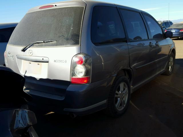 JM3LW28AX40521017 - 2004 MAZDA MPV WAGON GRAY photo 4