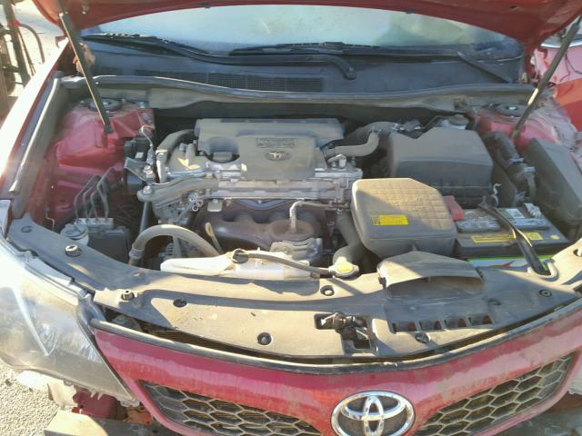 4T1BF1FK8DU642899 - 2013 TOYOTA CAMRY L RED photo 7