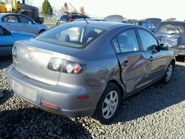 JM1BK12G871633112 - 2007 MAZDA 3 I GRAY photo 4