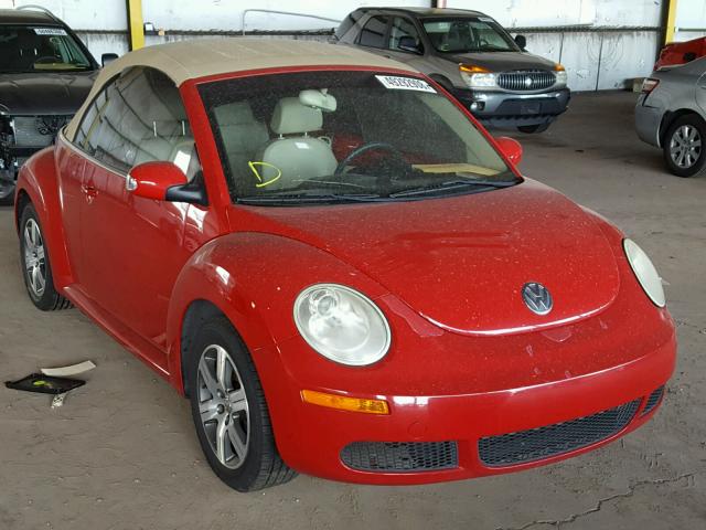 3VWRF31Y16M304307 - 2006 VOLKSWAGEN NEW BEETLE RED photo 1