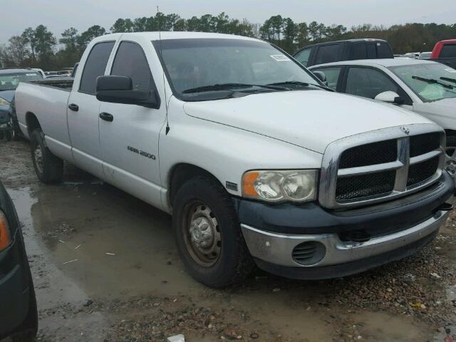 3D7KR28D75G856907 - 2005 DODGE RAM 2500 S WHITE photo 1