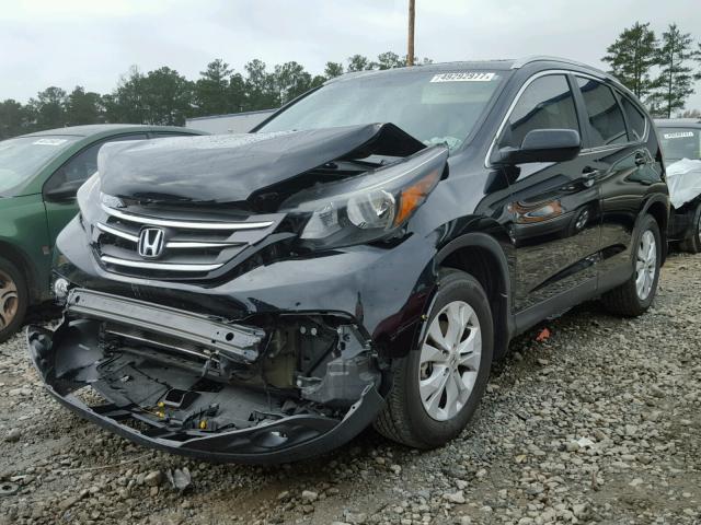 2HKRM4H70DH632994 - 2013 HONDA CR-V EXL BLACK photo 2