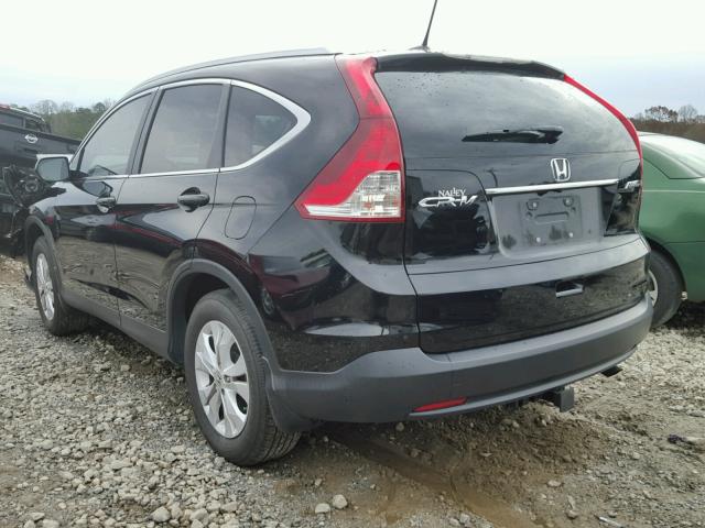 2HKRM4H70DH632994 - 2013 HONDA CR-V EXL BLACK photo 3