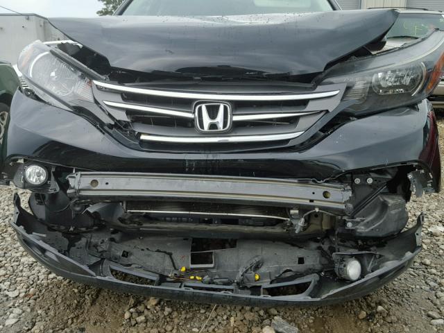 2HKRM4H70DH632994 - 2013 HONDA CR-V EXL BLACK photo 9