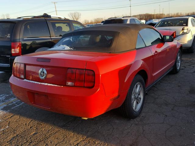 1ZVHT84N485165611 - 2008 FORD MUSTANG RED photo 4