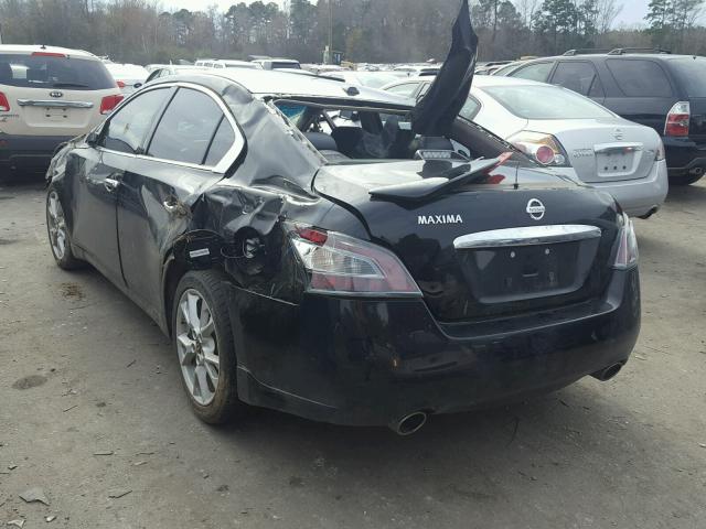 1N4AA5AP3EC497406 - 2014 NISSAN MAXIMA S BLACK photo 3