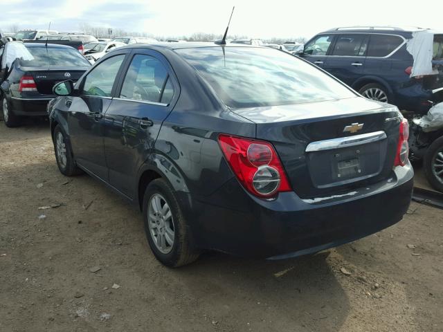 1G1JC5SH1E4228402 - 2014 CHEVROLET SONIC LT BLACK photo 3