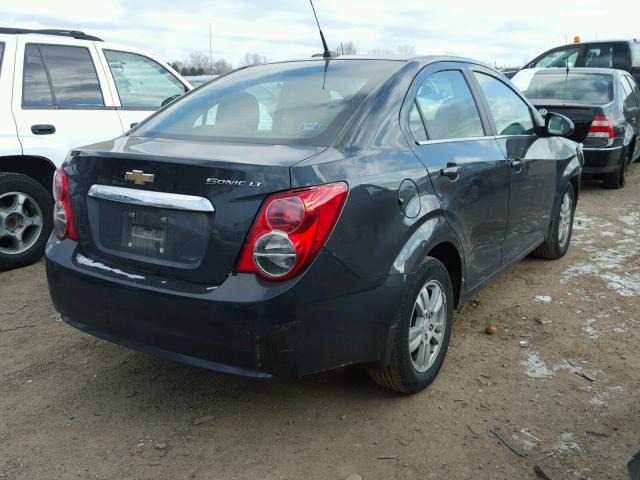 1G1JC5SH1E4228402 - 2014 CHEVROLET SONIC LT BLACK photo 4