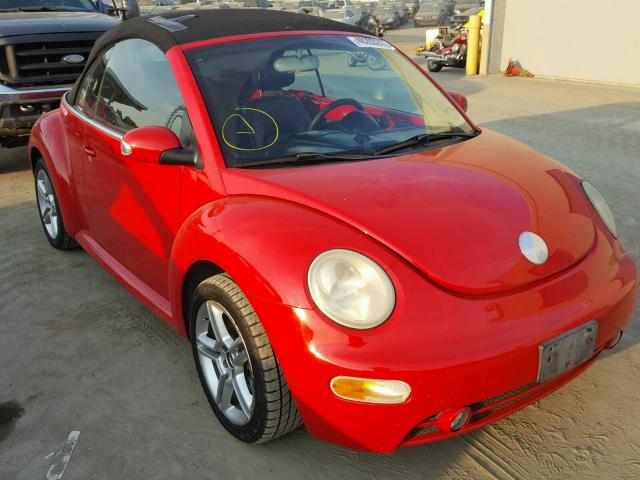 3VWCD31Y35M306473 - 2005 VOLKSWAGEN NEW BEETLE RED photo 1