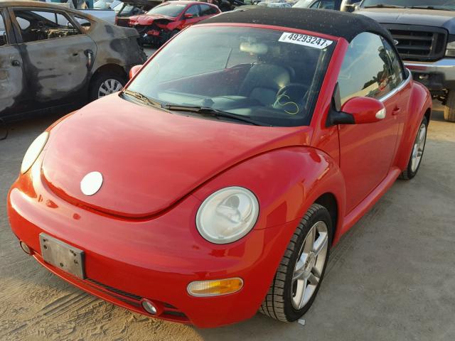 3VWCD31Y35M306473 - 2005 VOLKSWAGEN NEW BEETLE 红色 照片 2