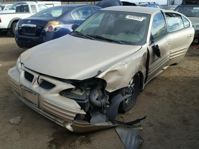 1G2NF52E62M507429 - 2002 PONTIAC GRAND AM S GOLD photo 2