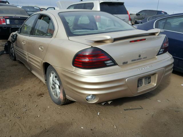 1G2NF52E62M507429 - 2002 PONTIAC GRAND AM S GOLD photo 3